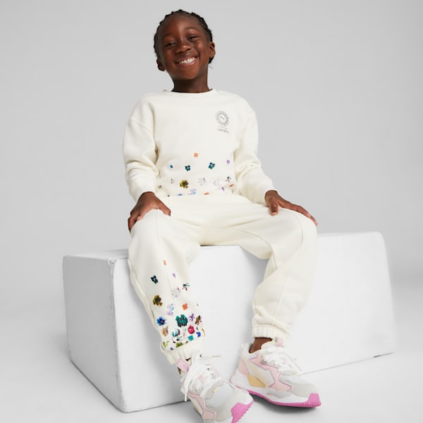 PUMA x LIBERTY Kids' Sweatshirt, Warm White, extralarge-GBR