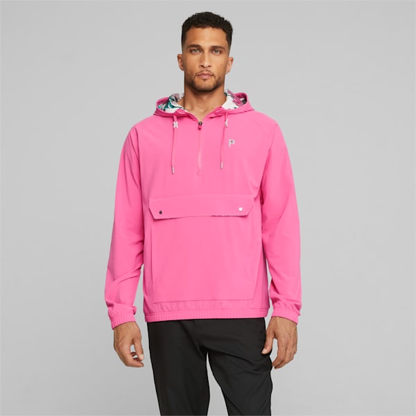 メンズ ゴルフ PUMA x PTC ANORAK ジャケット, Charming Pink-White Glow, extralarge-JPN