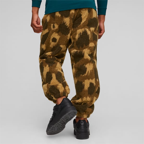 DOWNTOWN Men's Sherpa Pants, Chocolate Chip-AOP, extralarge-GBR