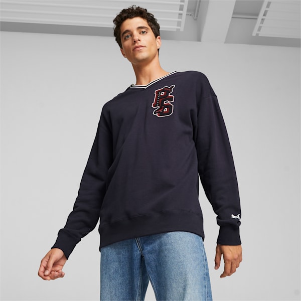 PUMA x STAPLE Men's Sweatshirt, New Navy, extralarge-IND