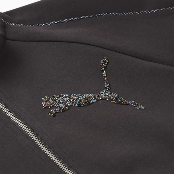 ウィメンズ PUMA WITH SWAROVSKI CRYSTALS T7 トラックジャケット, PUMA Black, extralarge-JPN