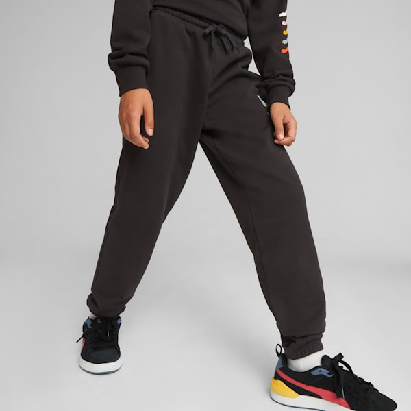 Classics Brand Love Boys' Sweatpants, PUMA Black, extralarge