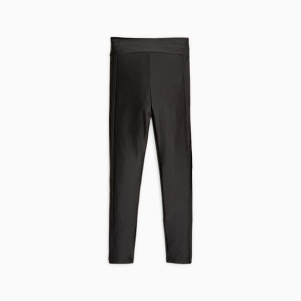 T7 High Waist Shiny Youth Leggings, PUMA Black, extralarge-GBR