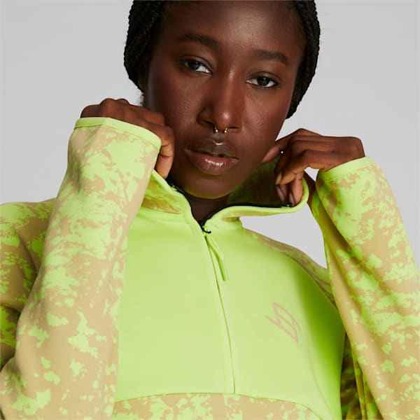 STEWIE x EARTH Women's Dime Half-Zip, Lily Pad, extralarge