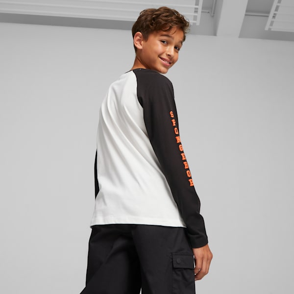 キッズ PUMA x スポンジ・ボブ Tシャツ 長袖 128cm-164cm, PUMA White, extralarge-JPN