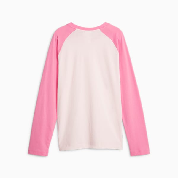 PUMA x SPONGEBOB SQUAREPANTS Youth Long Sleeve T-shirt, Frosty Pink, extralarge-IND