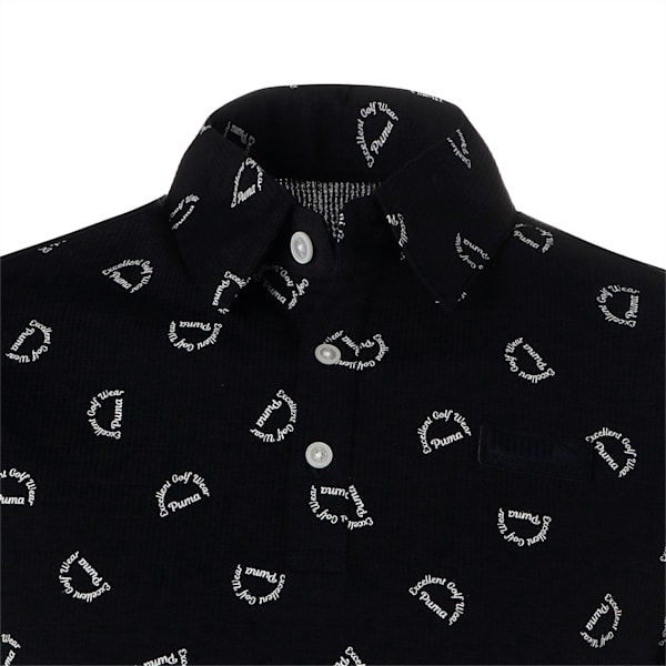メンズ ゴルフ EGW グラフィック 半袖 ポロシャツ, PUMA Black, extralarge-JPN