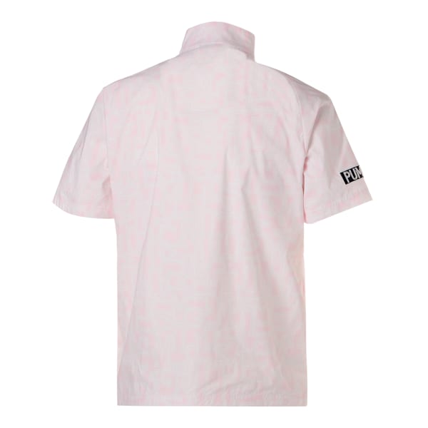 メンズ ゴルフ グラフィック ストレッチ 半袖 ジャケット, Pearl Pink, extralarge-JPN