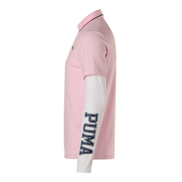 メンズ ゴルフ インナーセット ポロシャツ, Pearl Pink-Bright White