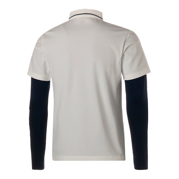 メンズ ゴルフ インナーセット ポロシャツ, Bright White-Navy Blazer, extralarge-JPN