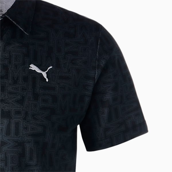 メンズ ゴルフ RANDOM グラフィック 半袖 ポロシャツ, PUMA Black, extralarge-JPN