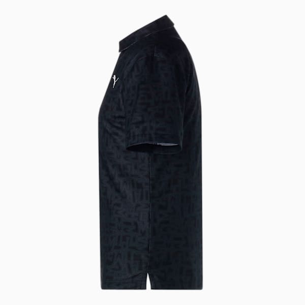 メンズ ゴルフ RANDOM グラフィック 半袖 ポロシャツ, PUMA Black, extralarge-JPN