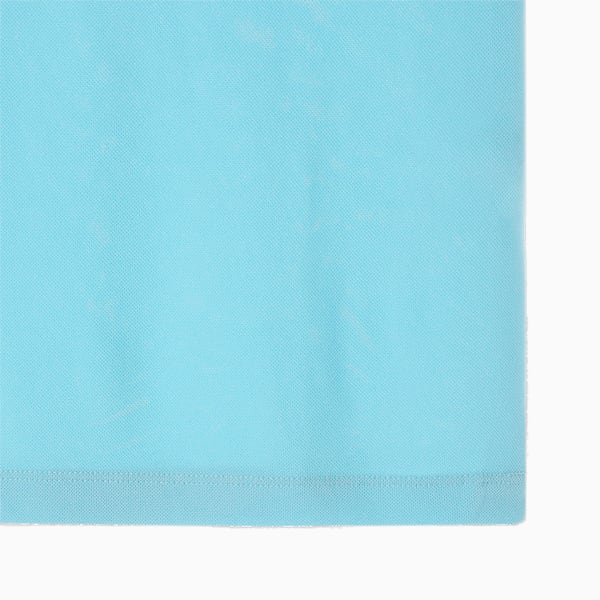 メンズ ゴルフ RIB 半袖 モックネック ポロシャツ, Tropical Aqua, extralarge-JPN