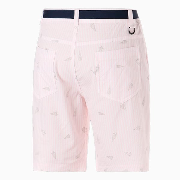 メンズ ゴルフ フラッグプリント シアサッカー ショーツ, Pearl Pink, extralarge-JPN
