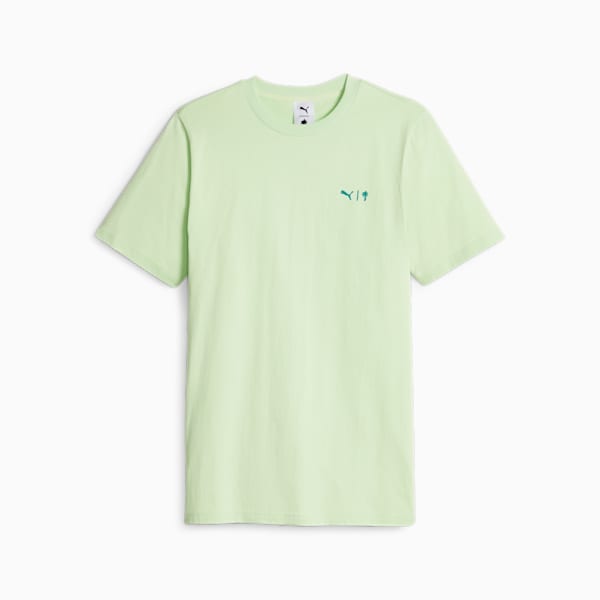 Camiseta estampada para hombre  PUMA x PALM TREE CREW, Light Mint, extralarge