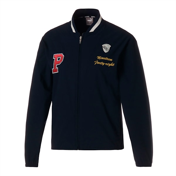 ウィメンズ ゴルフ フルジップ ウーブン ジャケット, Navy Blazer, extralarge-JPN