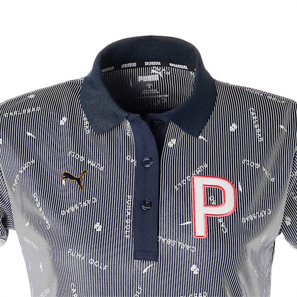ウィメンズ ゴルフ グラフィック 半袖 ポロシャツ, PUMA Black, extralarge-JPN