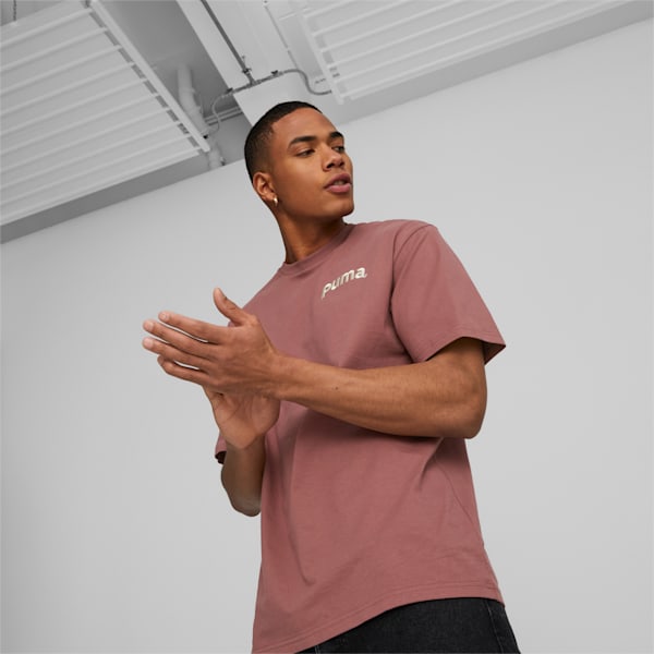 メンズ PUMA TEAM グラフィック Tシャツ, Wood Violet
