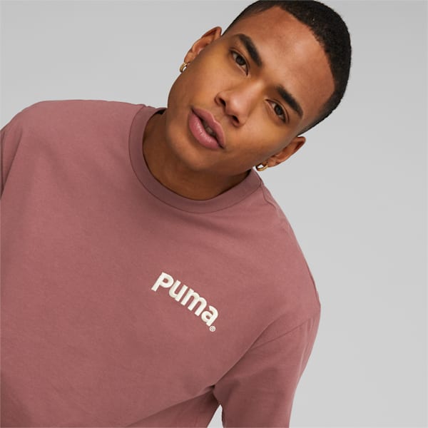 メンズ PUMA TEAM グラフィック Tシャツ, Wood Violet