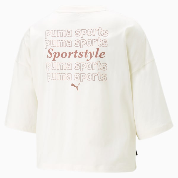 ウィメンズ PUMA TEAM グラフィック Tシャツ, Pristine