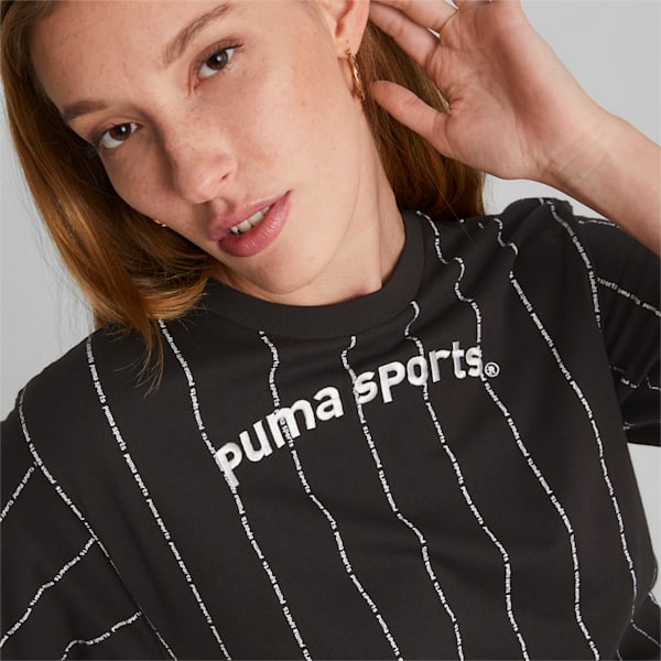 ウィメンズ PUMA TEAM AOP Tシャツ, PUMA Black, extralarge-JPN
