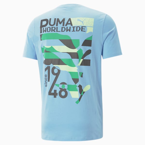 Puma Worldwide Graphic Unisex Regular Fit T-Shirt, Day Dream, extralarge-IND