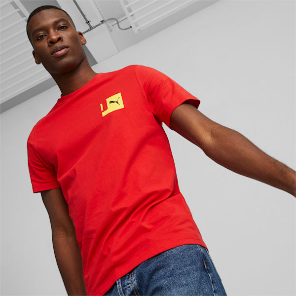 GRAPHICS Blocks Men's Regular Fit T-Shirt, PUMA Red, extralarge-IND