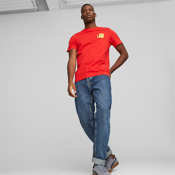 GRAPHICS Blocks Men's Regular Fit T-Shirt, PUMA Red, extralarge-IND