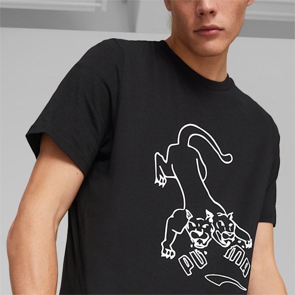GRAPHICS Cerberus Men's Regular Fit T-Shirt, PUMA Black, extralarge-IND