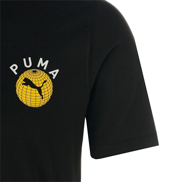 メンズ グラフィックス PUMA GLOBE Tシャツ, PUMA Black, extralarge-JPN