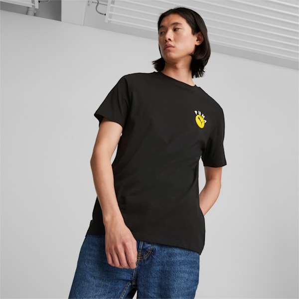 メンズ グラフィックス PUMA GLOBE Tシャツ, PUMA Black, extralarge-JPN