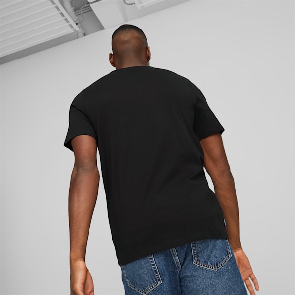 Mirage Cat Graphic Men's Tee, PUMA Black, extralarge