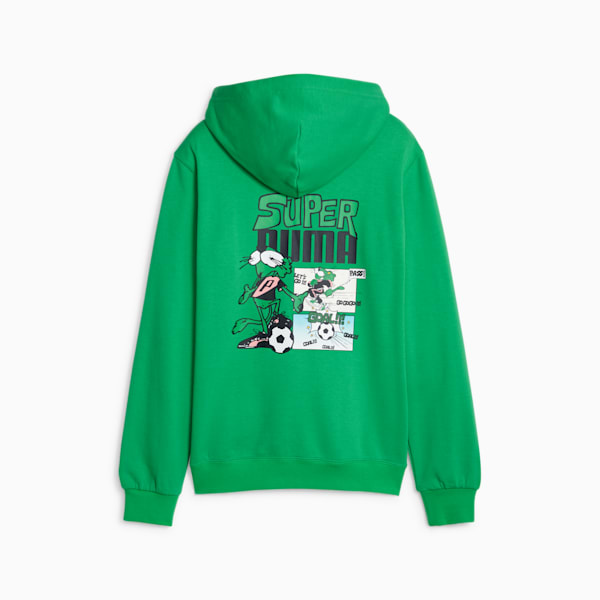 Classics SUPER PUMA Boys' Hoodie, Grassy Green, extralarge