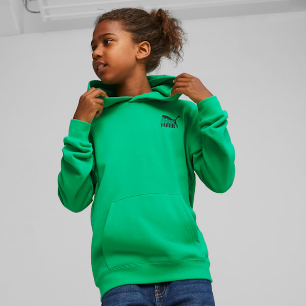 Classics SUPER PUMA Boys' Hoodie, Grassy Green, extralarge