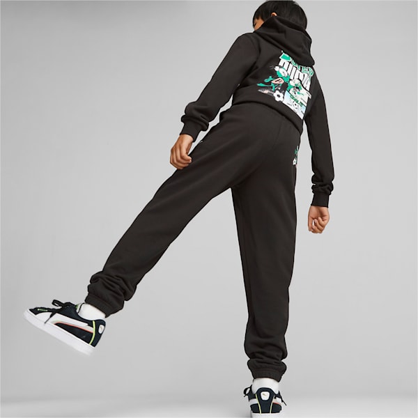 キッズ ボーイズ CLASSICS SUPER PUMA スウェットパンツ 128-164cm, PUMA Black, extralarge-JPN