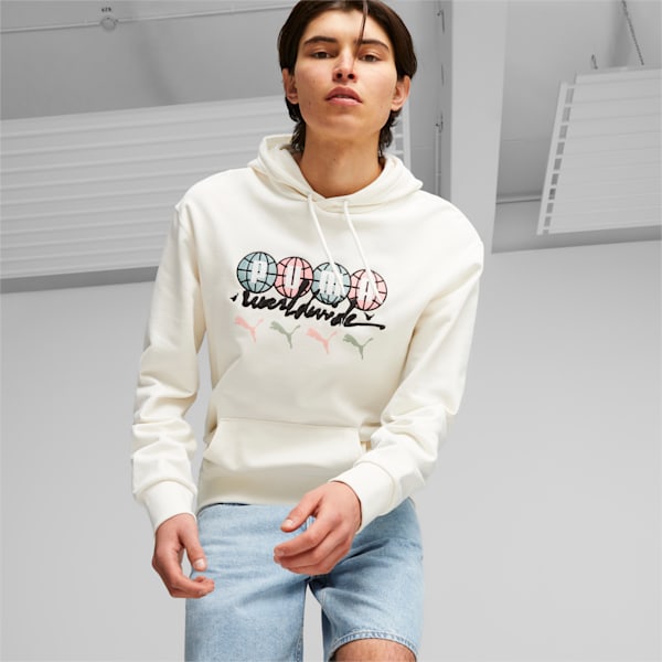 Sportswear by PUMA Worldwide Men's Hoodie, Warm White, extralarge-IND
