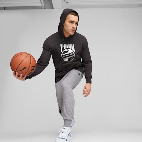 Chandail à capuchon Posterize Basketball Homme, PUMA Black, extralarge