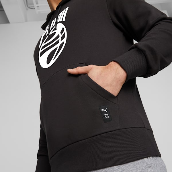 Chandail à capuchon Posterize Basketball Homme, PUMA Black, extralarge