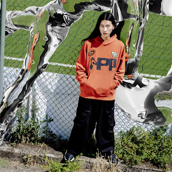 PUMA x PERKS AND MINI Graphic Hoodie, Apple Cider, extralarge-IND