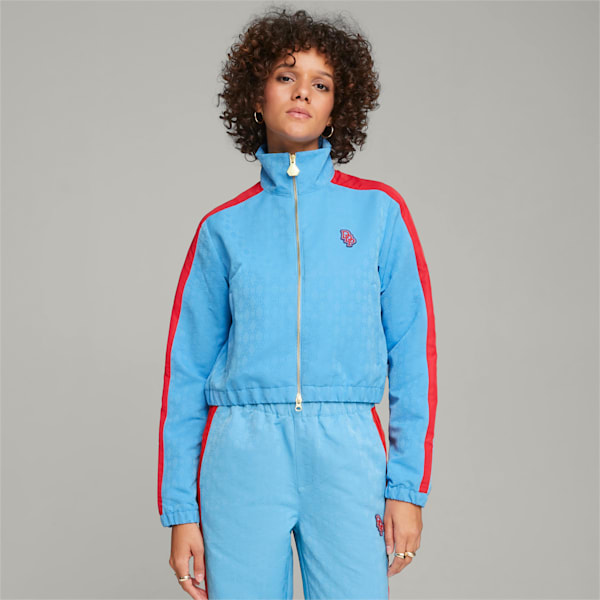 PUMA x DAPPER DAN Women's T7 Track Jacket, Regal Blue, extralarge-IND