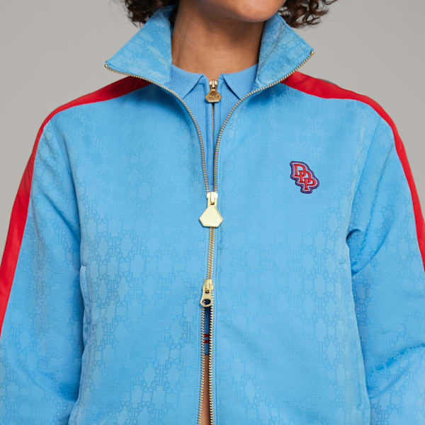 Chamarra de pista T7 de PUMA x DAPPER DAN para mujer, Regal Blue, extralarge