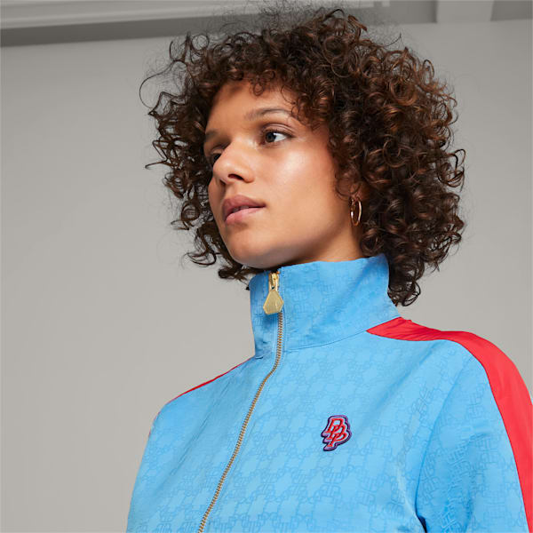 PUMA x DAPPER DAN Women's T7 Track Jacket, Regal Blue, extralarge-IND