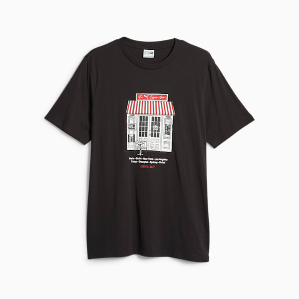 Camiseta estampada Café PUMA, PUMA Black, extralarge