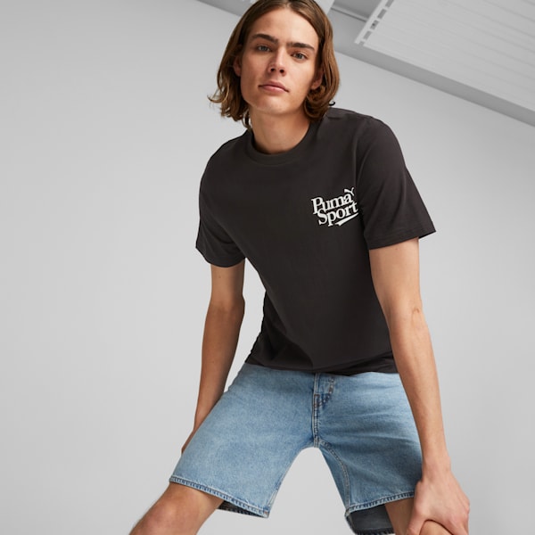 PUMA LEGACY Graphic Tee, PUMA Black, extralarge-GBR