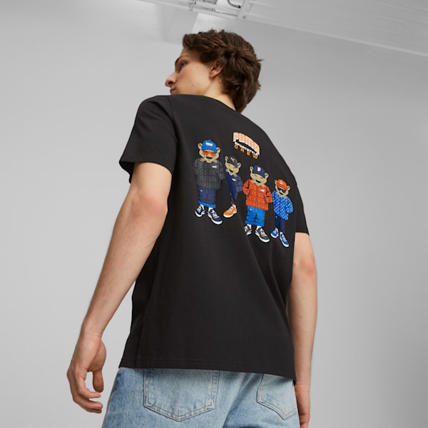 SPORTSTYLE CREW Graphic Tee, PUMA Black, extralarge-GBR