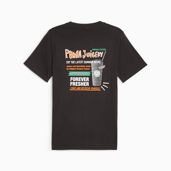 PUMA JUICERY Men's Graphic Tee, PUMA Black, extralarge