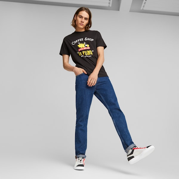 LE PUMA Graphic Tee, PUMA Black, extralarge-GBR