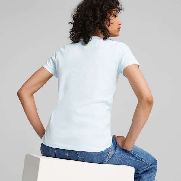 t-shirt à logo Classics Infill Femme, Icy Blue-beach days, extralarge