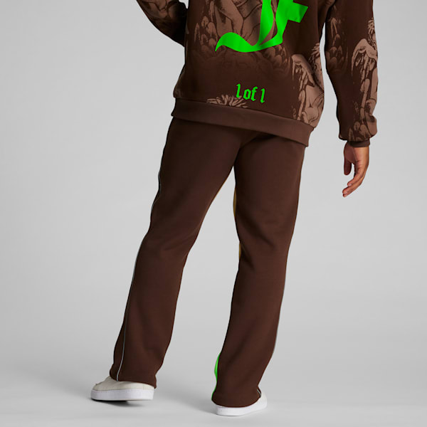 PUMA x LAMELO BALL LaFrancé Men's Track Pants, Chestnut Brown-Sand Dune-Green Gecko, extralarge