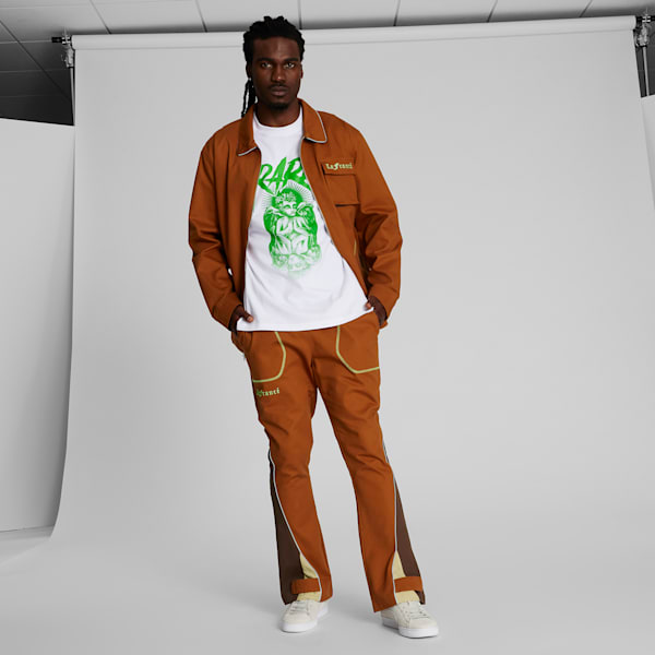 PUMA x LAMELO BALL LaFrancé Men's Work Jacket, Teak-Chestnut Brown, extralarge